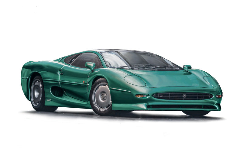 Kit de construit auto Jaguar XJ 220, Lungime 20.5 cm, Scara 1:24, 14+  3631