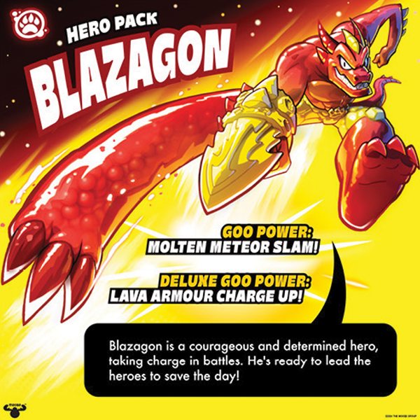 Figurina Goo Jit Zu Meteor Madness S13 Hero Pack Blazagon Goj43013A-43014