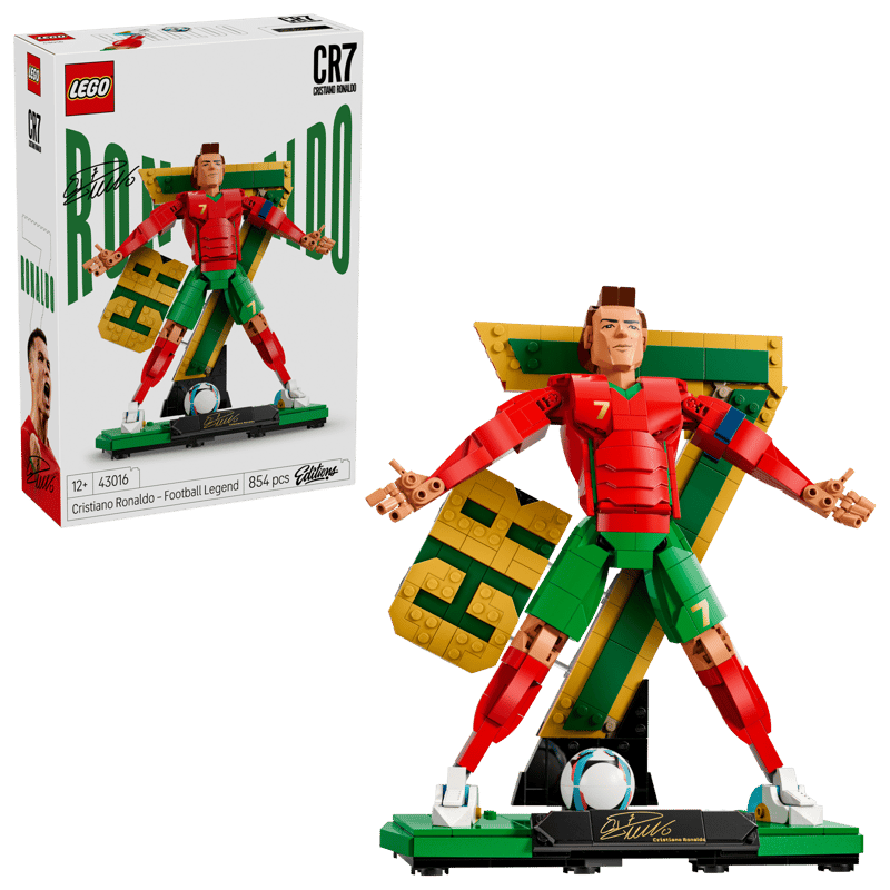 Set de constructie LEGO® Editions - Cristiano Ronaldo – Legenda a fotbalului 43016, Jucarii pentru Copii, Jucarii pentru Baieti, Decoratiuni pentru Living, Idee de Cadou pentru Copii, 854 piese