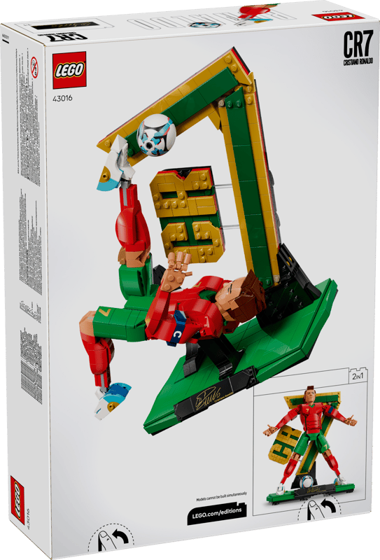 Set de constructie LEGO® Editions - Cristiano Ronaldo – Legenda a fotbalului 43016, Jucarii pentru Copii, Jucarii pentru Baieti, Decoratiuni pentru Living, Idee de Cadou pentru Copii, 854 piese