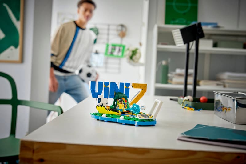 Set de constructie LEGO® Editions - Vini Jr. – Momente importante din fotbal 43027, Jucarii pentru Copii, Jucarii pentru Baieti, Decoratiuni pentru Living, Idee de Cadou pentru Copii, 510 piese