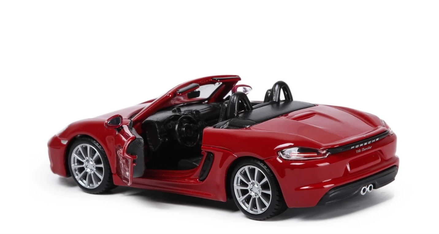 Macheta Bburago 1:32 Porsche 718 Boxster Rosu Bb43049Rosu
