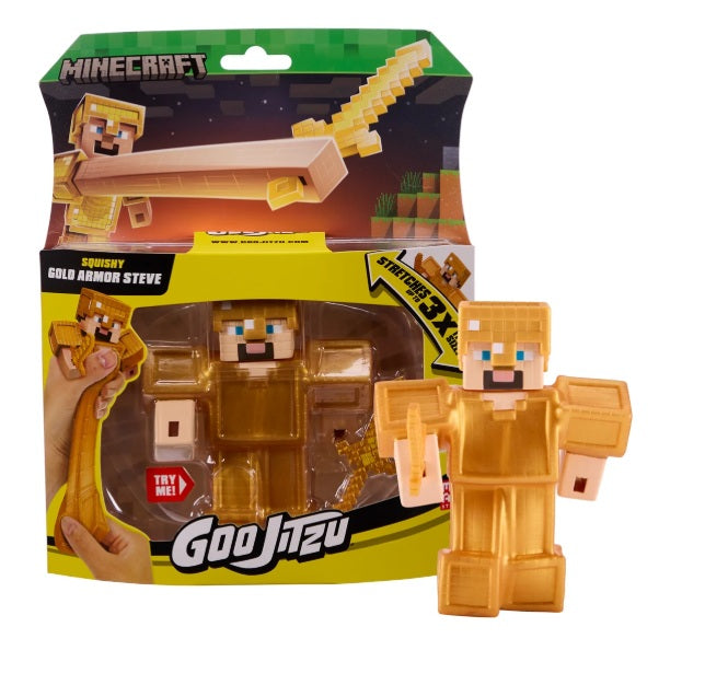 Figurina Goo Jit Zu Minecraft S4 Pachet Erou Gold Armor Steve Goj43114-43201