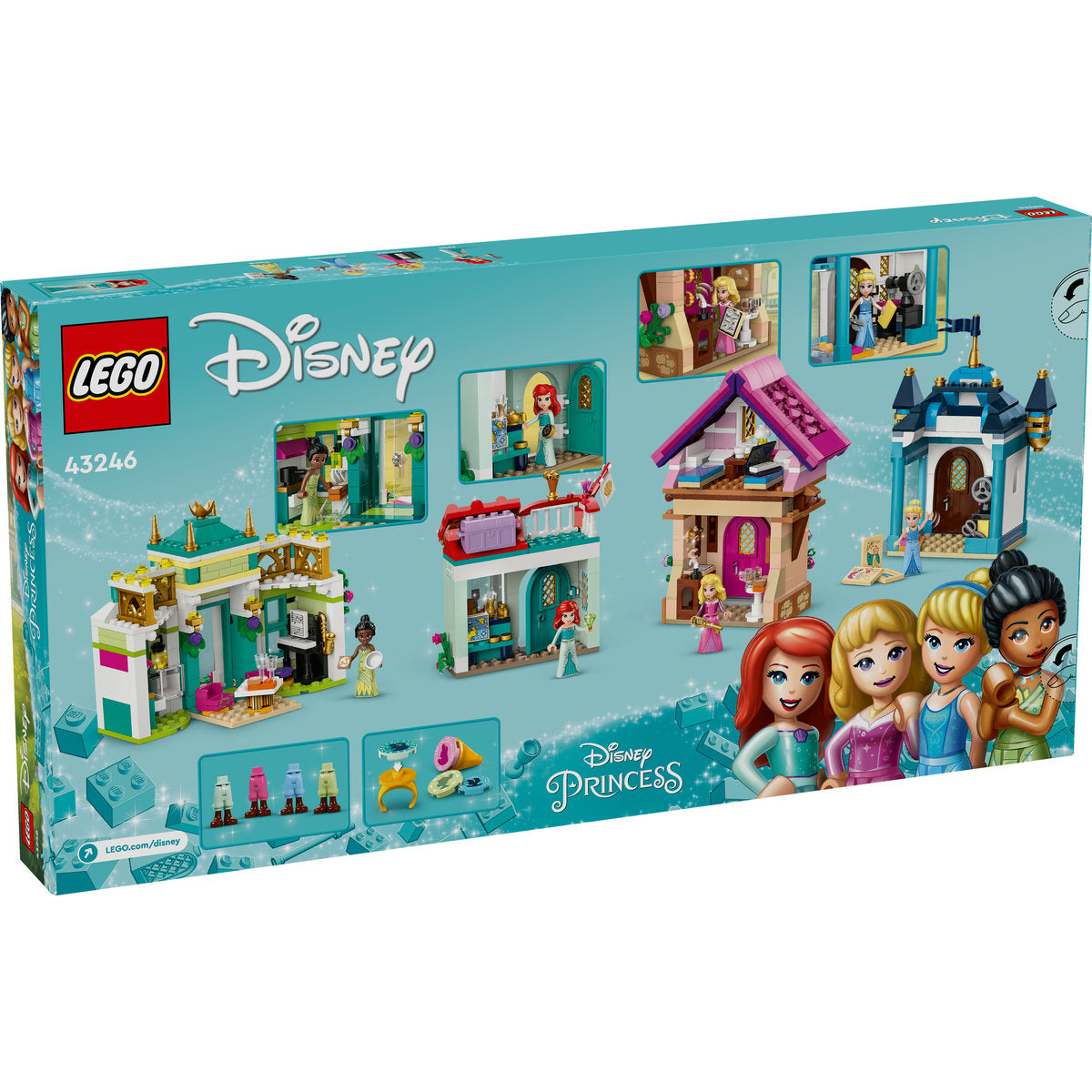 LEGO® Disney Princess - Aventura la piata a printesei Disney 43246, 817 piese