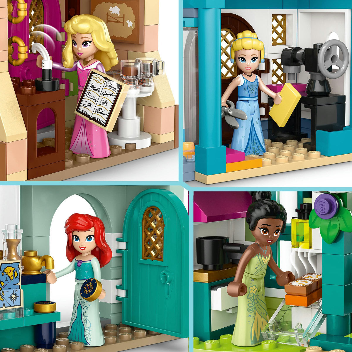 LEGO® Disney Princess - Aventura la piata a printesei Disney 43246, 817 piese
