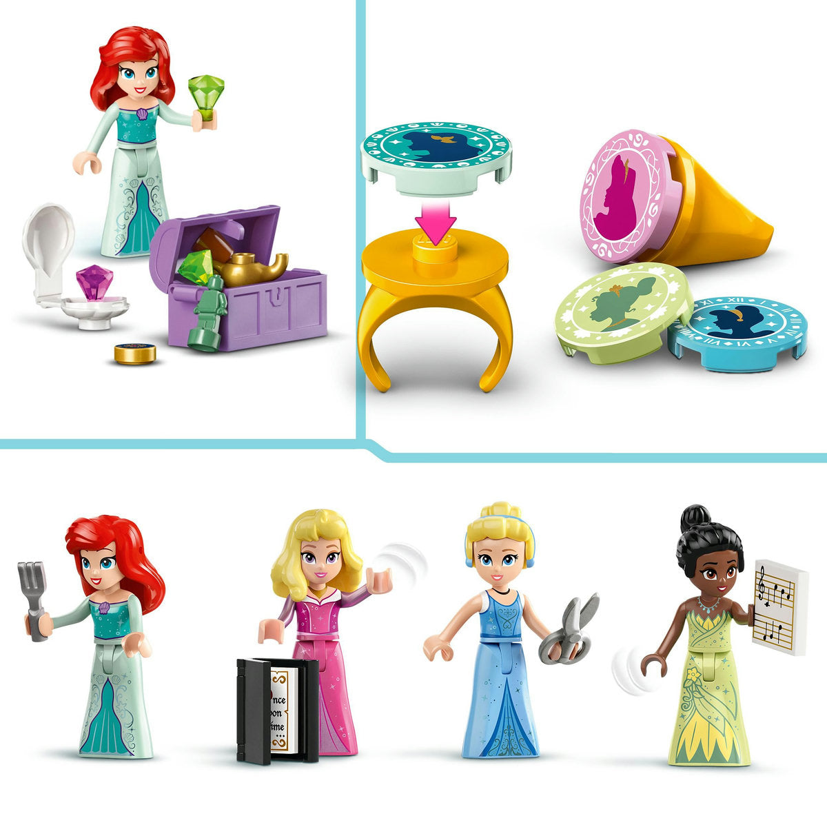 LEGO® Disney Princess - Aventura la piata a printesei Disney 43246, 817 piese