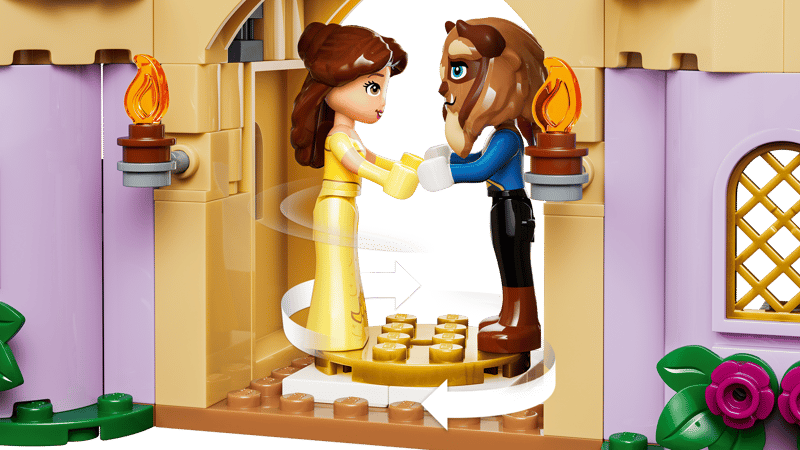 Set de constructie LEGO® | Disney Princess Castelul fermecat al lui Belle si al Bestiei 43289, Jucarii pentru Copii de 5+ ani, Jucarii pentru Fete si Baieti, Idee de Cadou pentru Copii