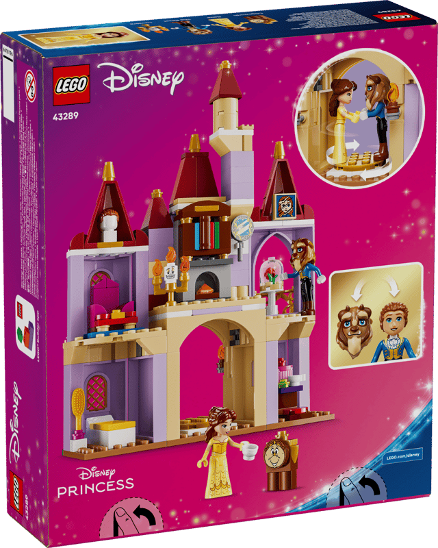 Set de constructie LEGO® | Disney Princess Castelul fermecat al lui Belle si al Bestiei 43289, Jucarii pentru Copii de 5+ ani, Jucarii pentru Fete si Baieti, Idee de Cadou pentru Copii