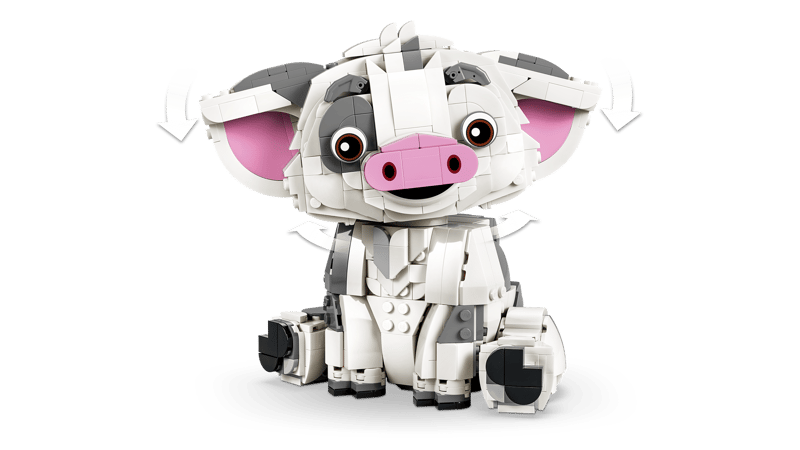 Set de constructie LEGO® | Disney Moana Pua Jucarie de constructie Decor cu purcelus 43292, Jucarii pentru Copii, Jucarii pentru Fete si Baieti, Idee de Cadou pentru Copii