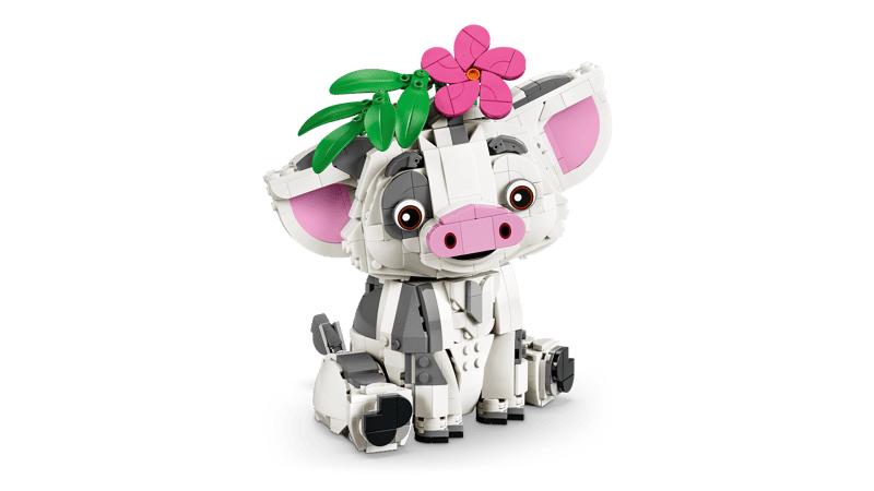 Set de constructie LEGO® | Disney Moana Pua Jucarie de constructie Decor cu purcelus 43292, Jucarii pentru Copii, Jucarii pentru Fete si Baieti, Idee de Cadou pentru Copii