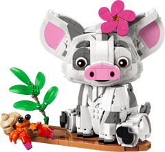 Set de constructie LEGO® | Disney Moana Pua Jucarie de constructie Decor cu purcelus 43292, Jucarii pentru Copii, Jucarii pentru Fete si Baieti, Idee de Cadou pentru Copii