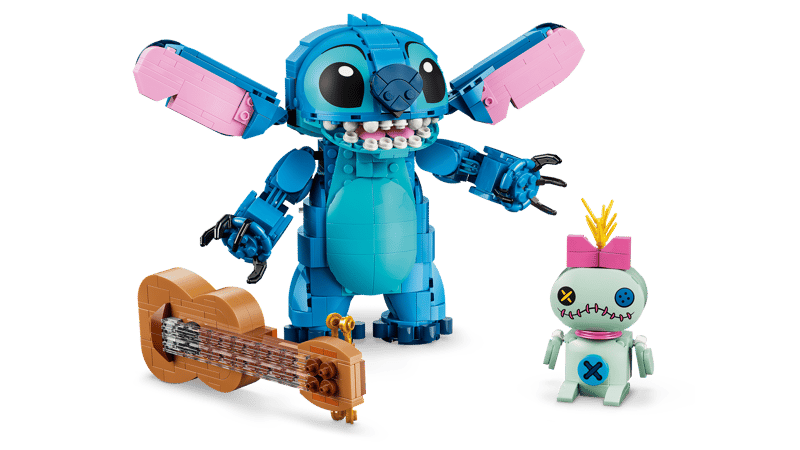 Set de constructie LEGO® | Disney Stitch si Scrump 43296, Jucarii pentru Copii, Jucarii pentru Fete si Baieti, Idee de Cadou pentru Copii