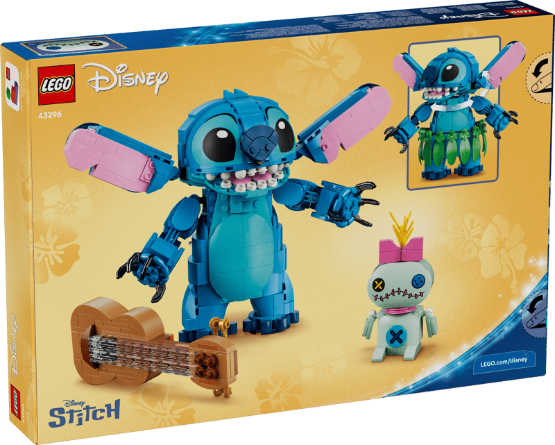 Set de constructie LEGO® | Disney Stitch si Scrump 43296, Jucarii pentru Copii, Jucarii pentru Fete si Baieti, Idee de Cadou pentru Copii