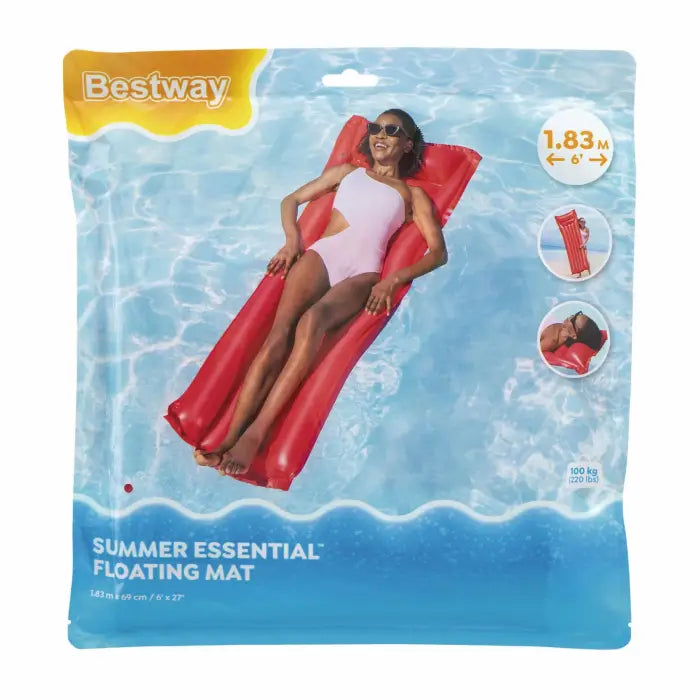 BESTWAY Saltea Essentials 1.83M X 69Cm  Bw44007Rosu