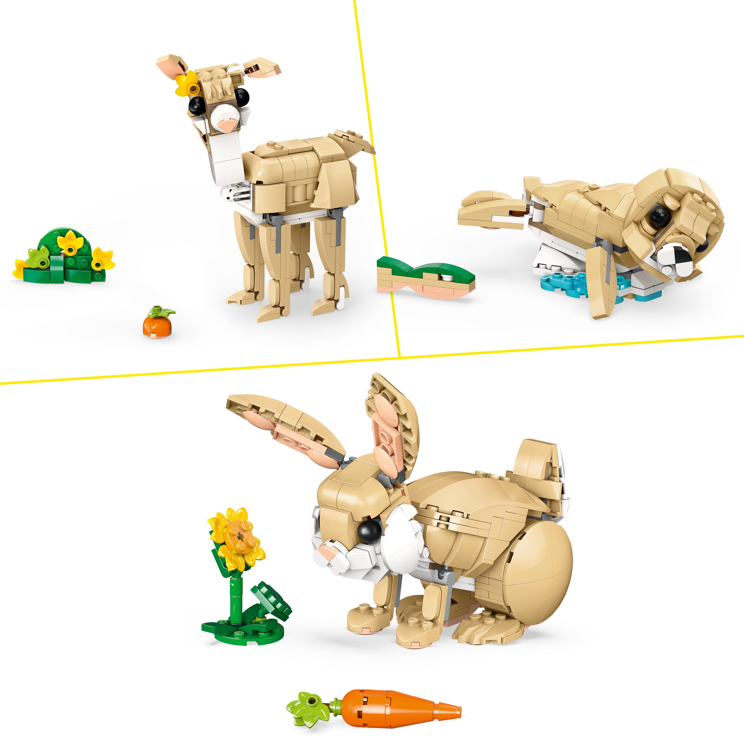 LEGO® Creator 3 in 1 - Iepuras dragalas 31162, 326 piese