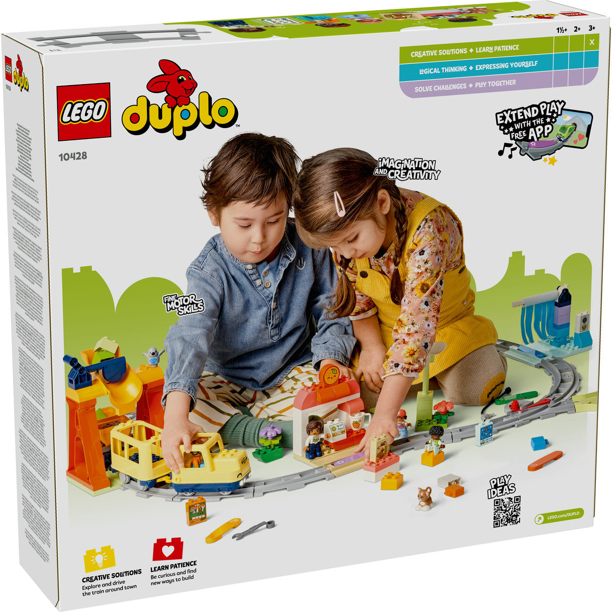 LEGO® DUPLO - Tren comunitar mare si interactiv 10428, 103 piese