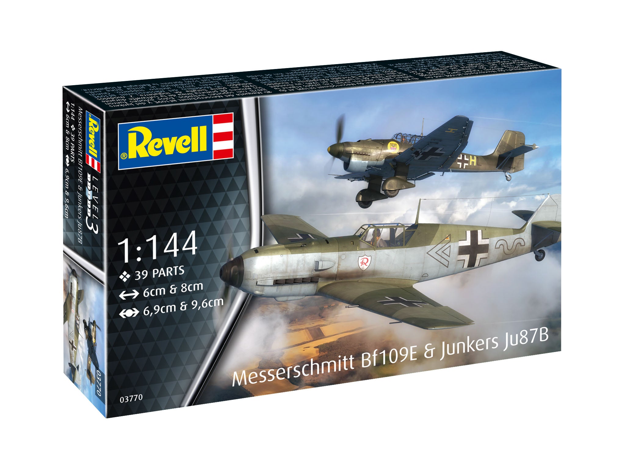 Kit De Asamblare Revell Messerschmitt Bf109E Si Junkers Ju87B Stuka Rev03770