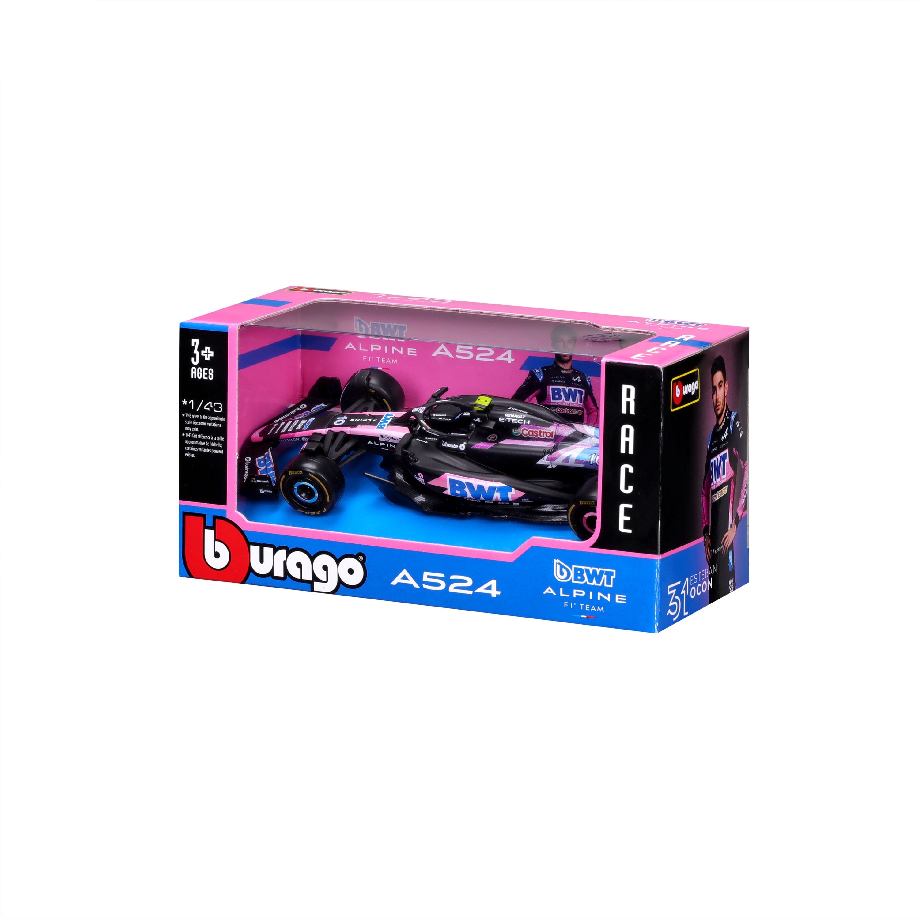 Bb38175-38219/10 Macheta Formula 1 1/43 - Alpine A524 (2024) Pierre Gasley