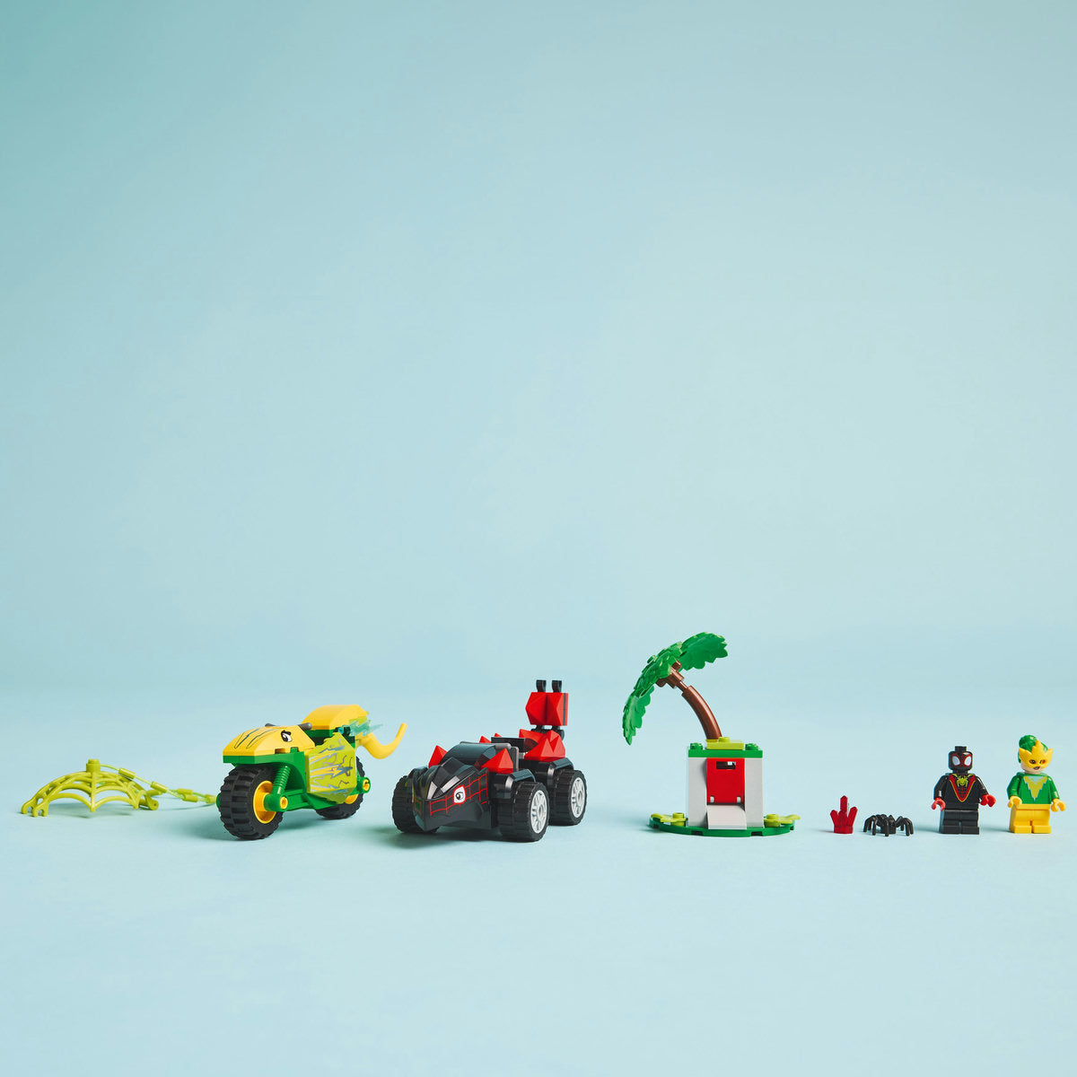 LEGO® Marvel Spin Și Electro Într-O Urmărire Cu Dino-Vehicule