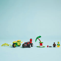 LEGO® Marvel Spin Și Electro Într-O Urmărire Cu Dino-Vehicule