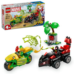 LEGO® Marvel Spin Și Electro Într-O Urmărire Cu Dino-Vehicule