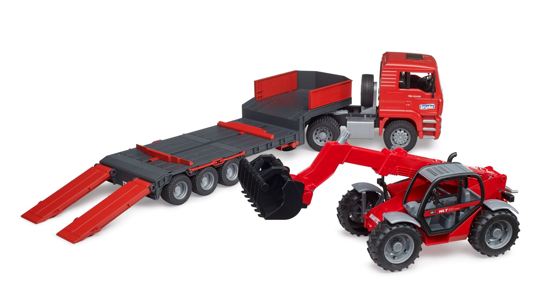 Camion Bruder - Man TGA cu incarcator telescopic Manitou MLT 633, 1:16 02774