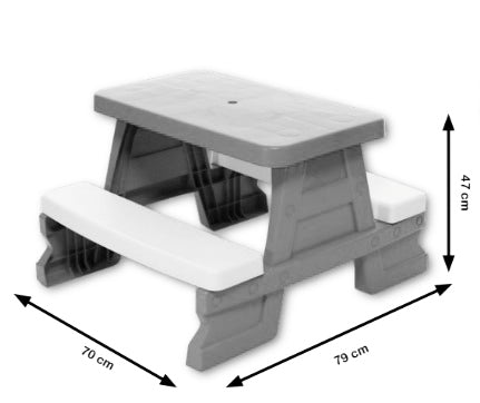 Masuta de picnic pentru copii, Dohany, DO5067ALBASTRU