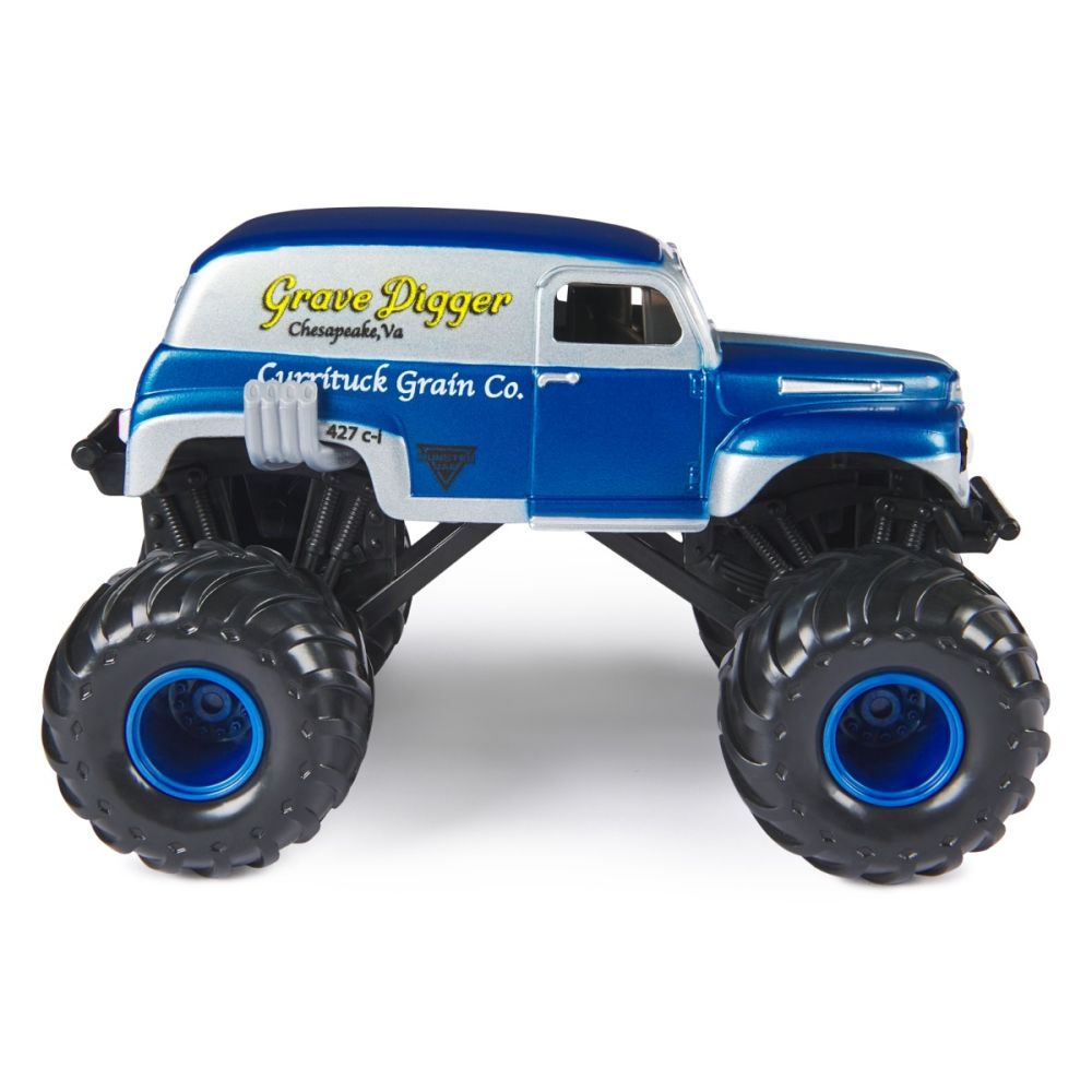 Masinuta metalica Monster Jam, scara 1/24, Grave Digger, SPM6056371-20144302