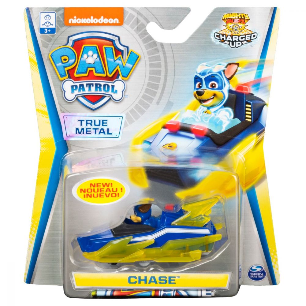 Masinuta cu figurina Paw Patrol True Metal, Chase  SPM6053257-20121350