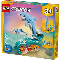 LEGO® Creator 3 în 1 – Animale marine: Delfini frumoș