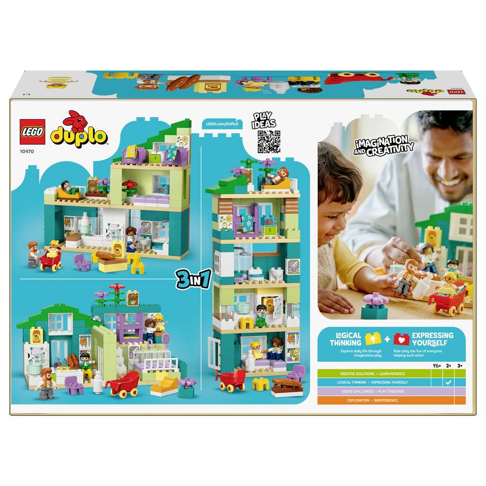 Lego Casă Modernă De Familie 3 În 1, Cu Figurine 10470