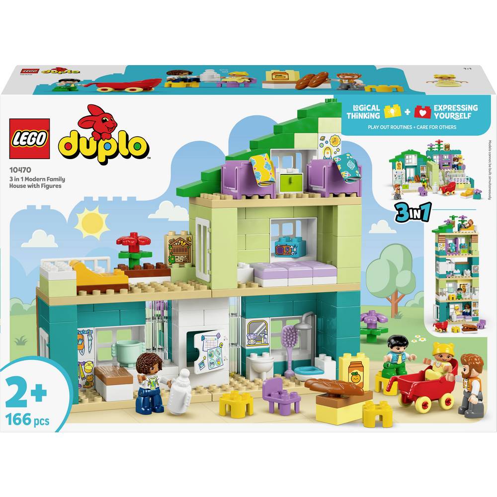 Lego Casă Modernă De Familie 3 În 1, Cu Figurine 10470