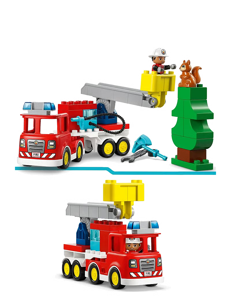 LEGO Camion De Pompieri Cu Furtun Și Pompier