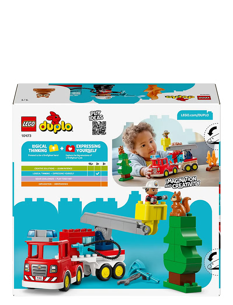 LEGO Camion De Pompieri Cu Furtun Și Pompier