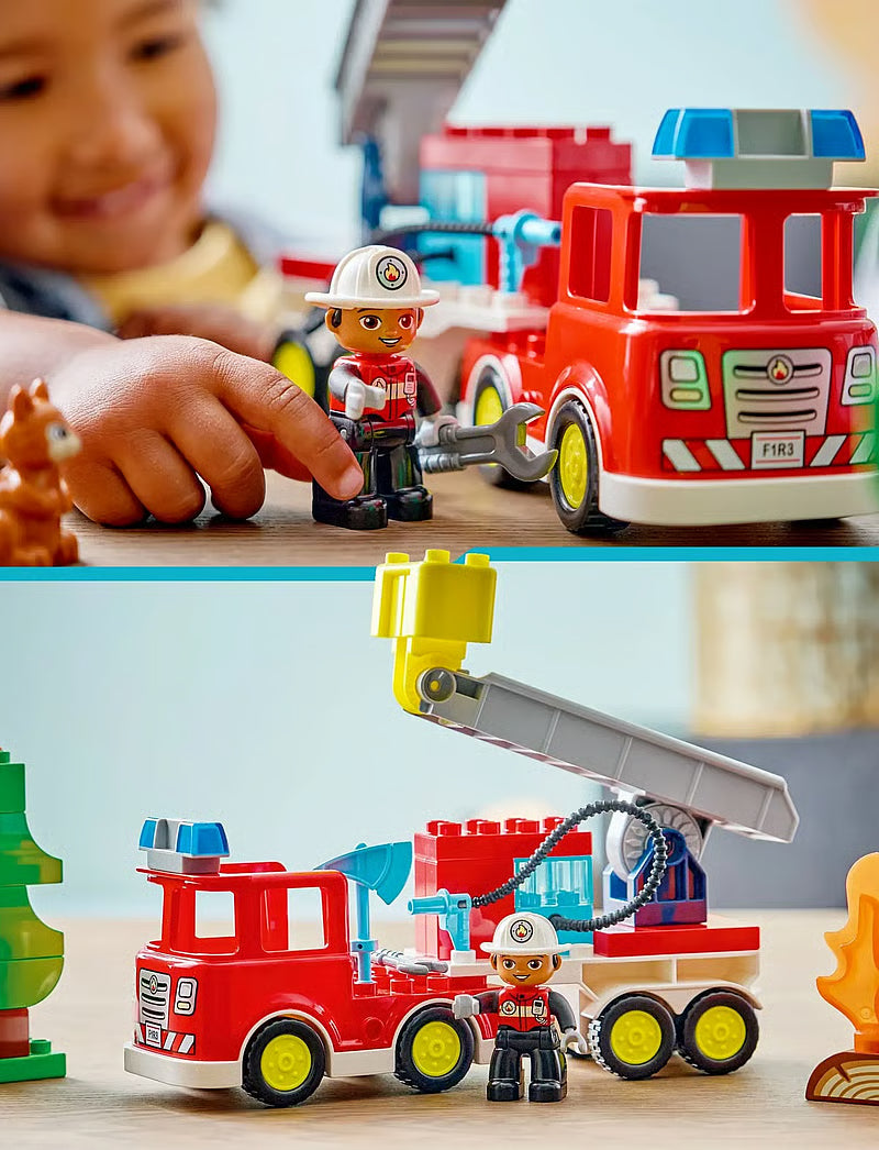 LEGO Camion De Pompieri Cu Furtun Și Pompier