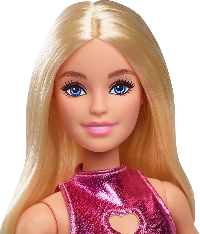 Mattel Brb  Fashionistas Blonda Cu Rochita Roz Mthyt88