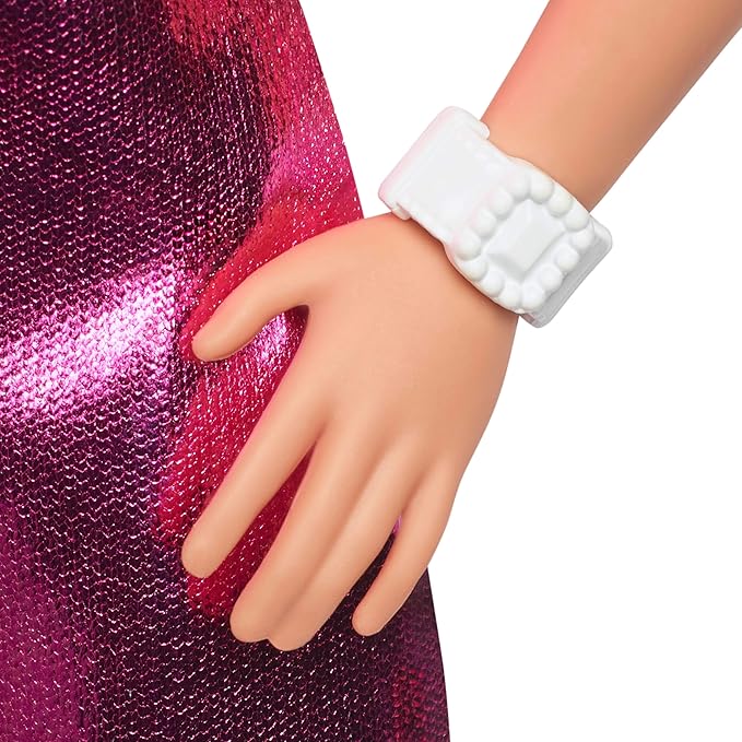 Mattel Brb  Fashionistas Blonda Cu Rochita Roz Mthyt88