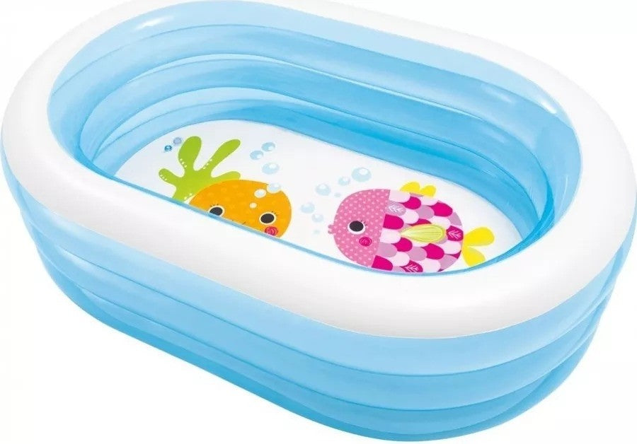 Piscina gonflabila Intex - My sea friends, 163 x 107 x 46 cm