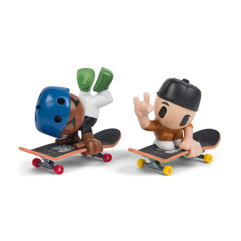 Tech Deck, SK8 Crew, set 2 mini placi de skateboard cu 2 figurine, model 1, SPM6071061-20148776