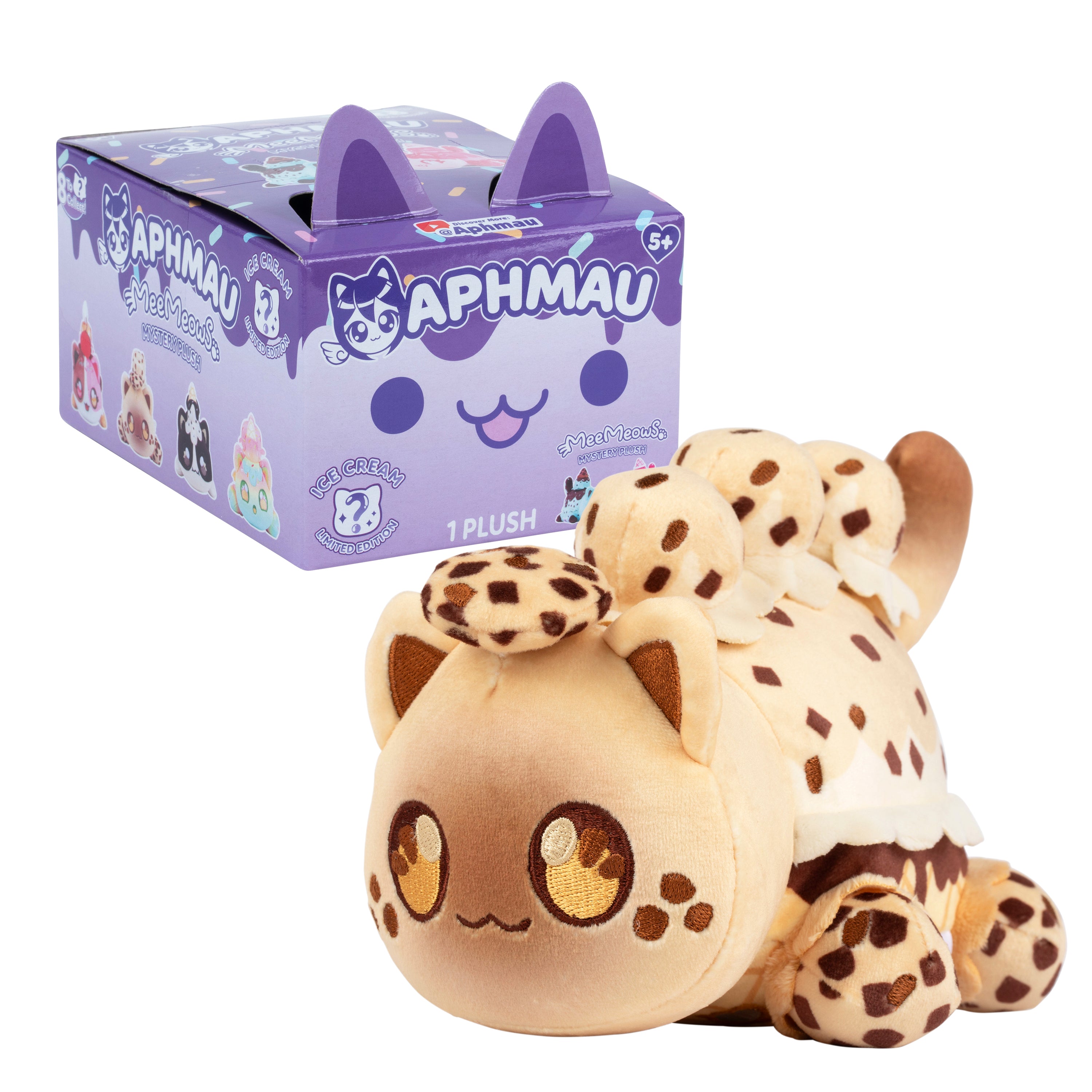 Plus Aphmau 15 cm MeeMeow Mystery Plush Ice Cream Seria Inghetata – Aphmau & Prietenii 6027IC