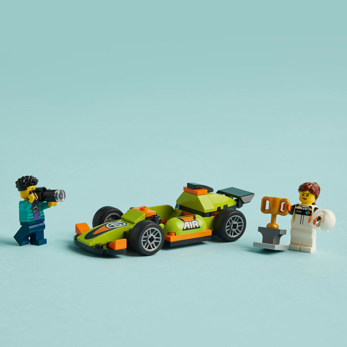 LEGO® City - Masina de curse verde 60399, 56 piese