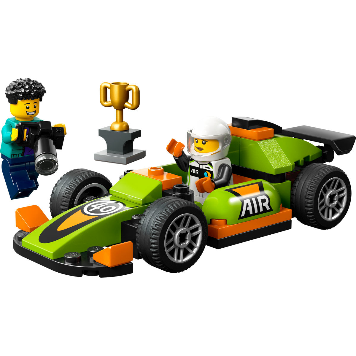 LEGO® City - Masina de curse verde 60399, 56 piese