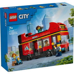 LEGO® City - Autobuz turistic rosu cu etaj 60407, 384 piese