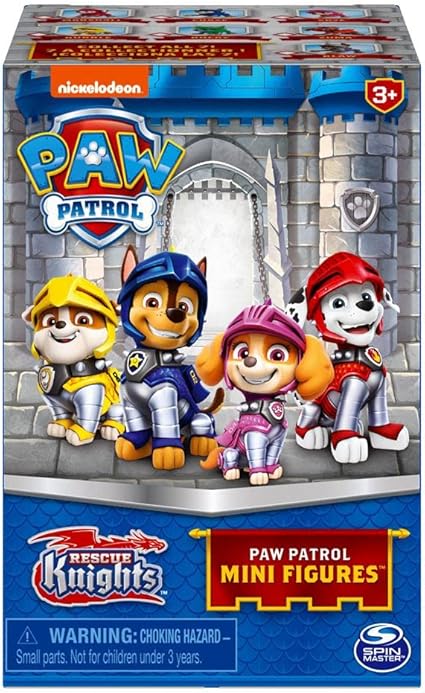 Figurine Paw Patrol cavaleri de salvare in cutie misterioasa SPM6062143