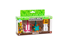 FIGURINE MINECRAFT 3D TOPPEEZ 3 BUC AXOLOTL-GUARDIAN-SNOW GOLEM PMIMC2021-AGS