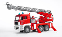 Camion de pompieri Bruder Emergency - Man TGA cu scara, pompa de apa si sirena 02771