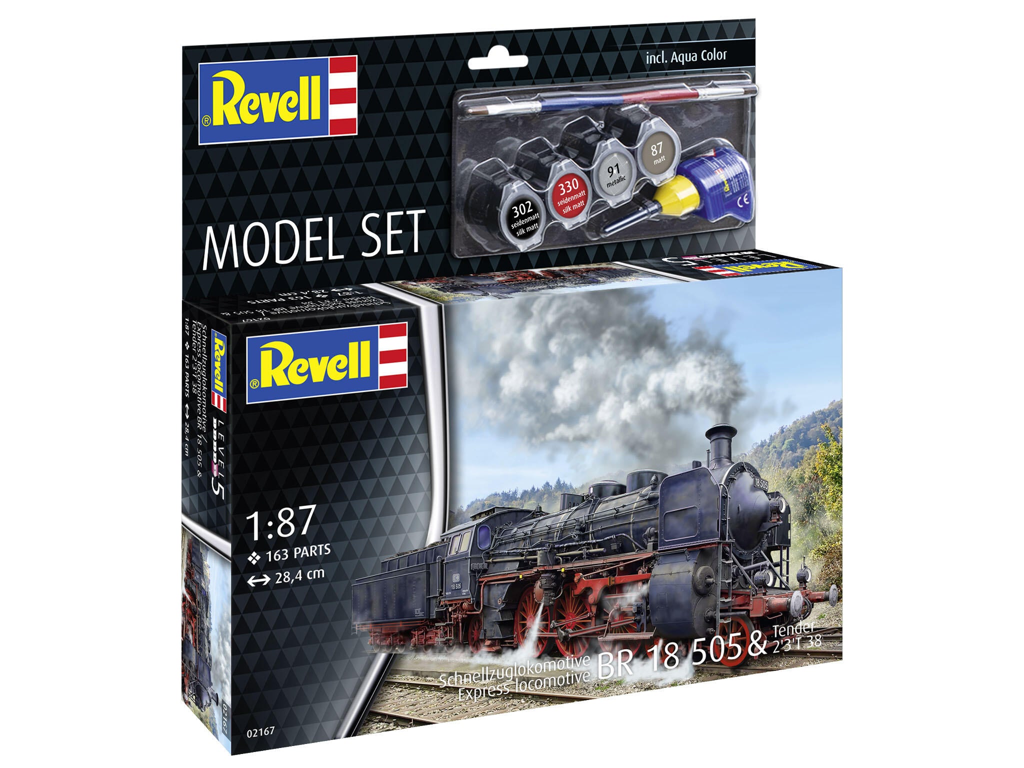 Revell Locomotiva  Model Set Express Loco Br 18 505 With Tender Rev62167