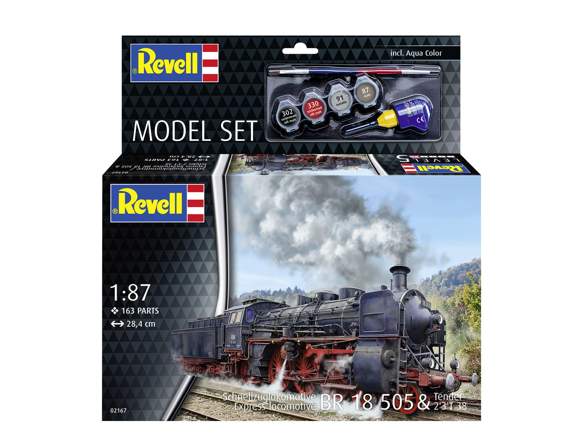 Revell Locomotiva  Model Set Express Loco Br 18 505 With Tender Rev62167