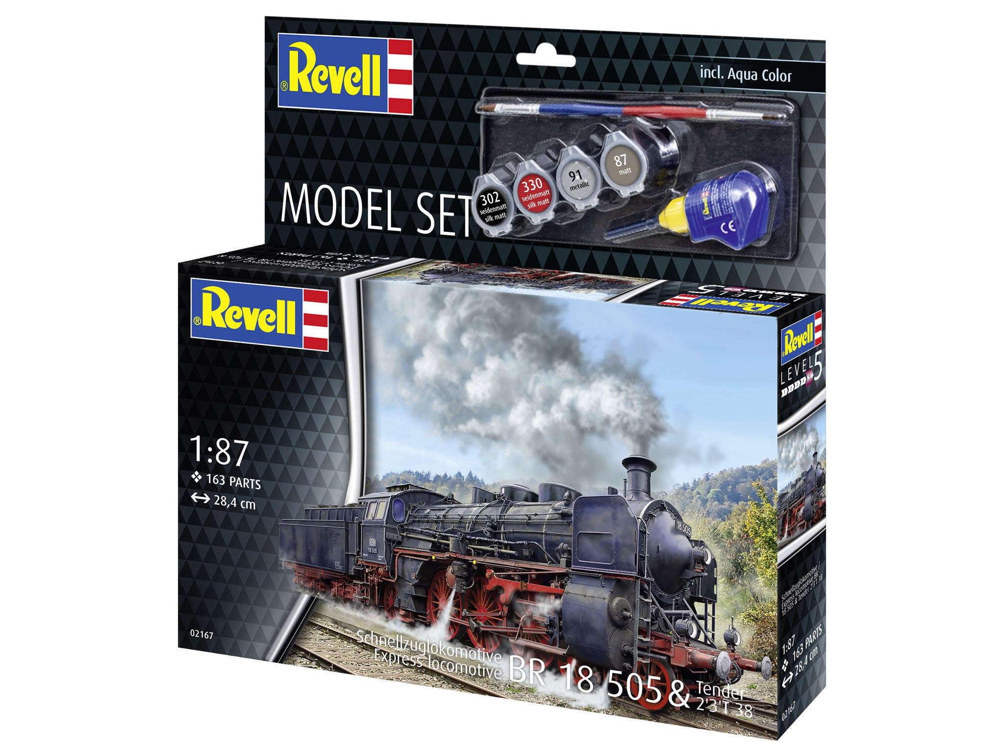 Revell Locomotiva  Model Set Express Loco Br 18 505 With Tender Rev62167