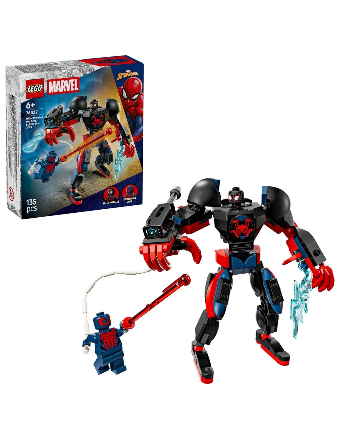 LEGO® Marvel – Robotul lui Miles Morales vs. Omul Păianjen 2099